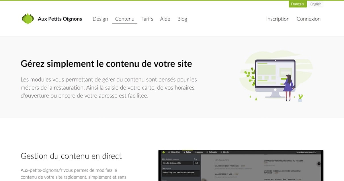 Gérez simplement le contenu de votre site